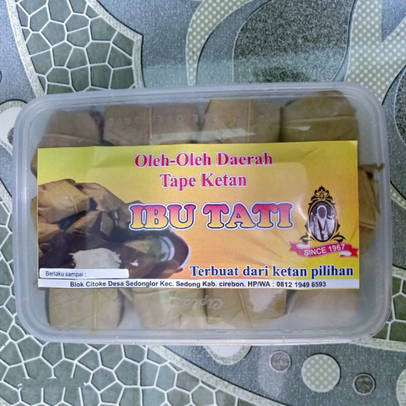 

NOB TAPE KETAN ISI 20 PCS KHAS CIREBON/KUNINGAN IBU HJ.TATI KEMASAN KOTAK THINWALL + Dus & Buble