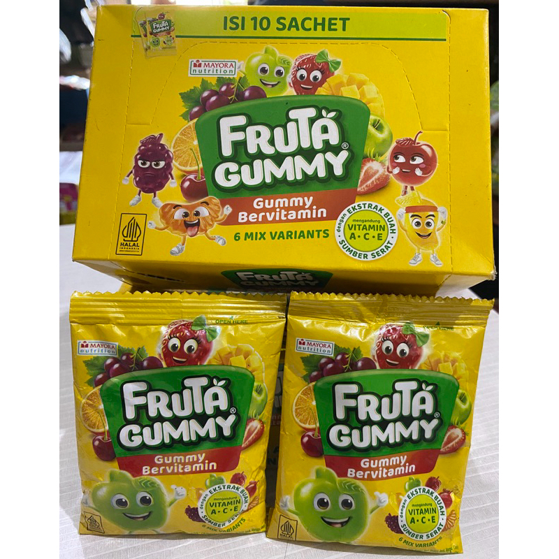 

Permen yupi fruta gummy isi 10bks/box