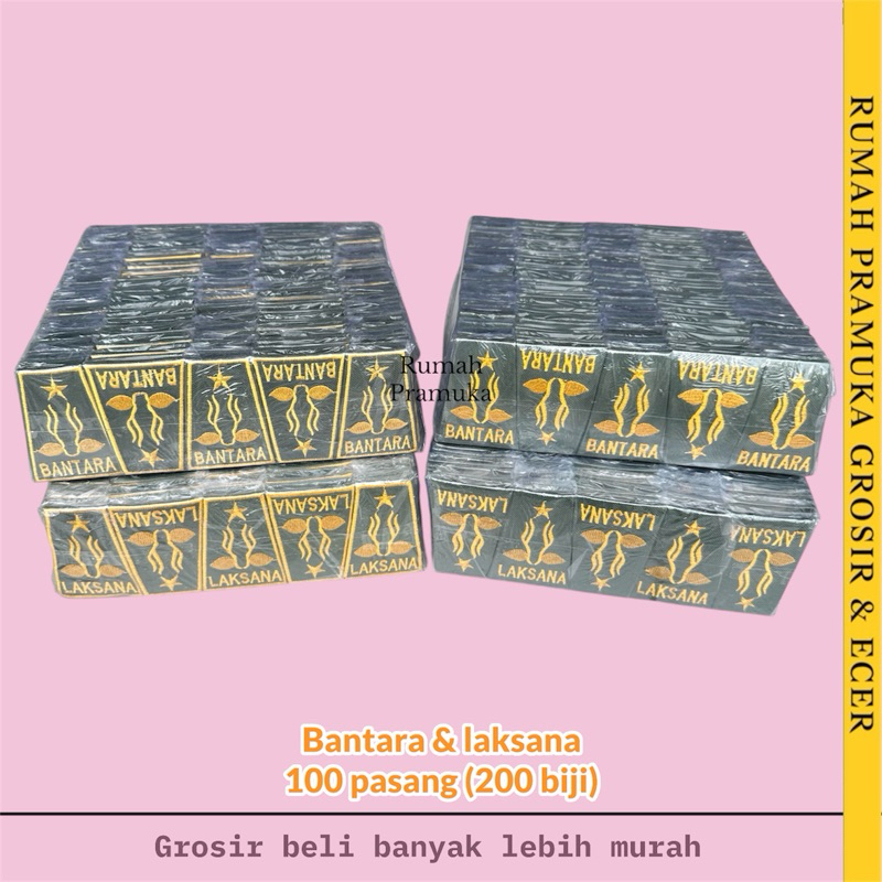 100 pasang Bantara bordir / Laksana Bordir / Tku Bantara / Tku Laksana / Pandega / Bantara pramuka