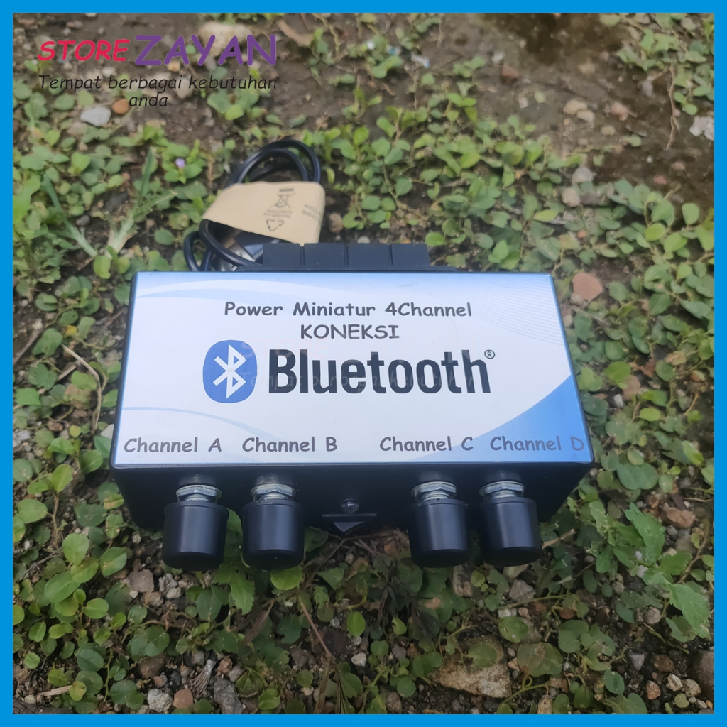 Power Mini Amplifier 4 Channel Stereo 5 Volt bluetooth Rakitan Miniatur Sound Sistem Full Bass