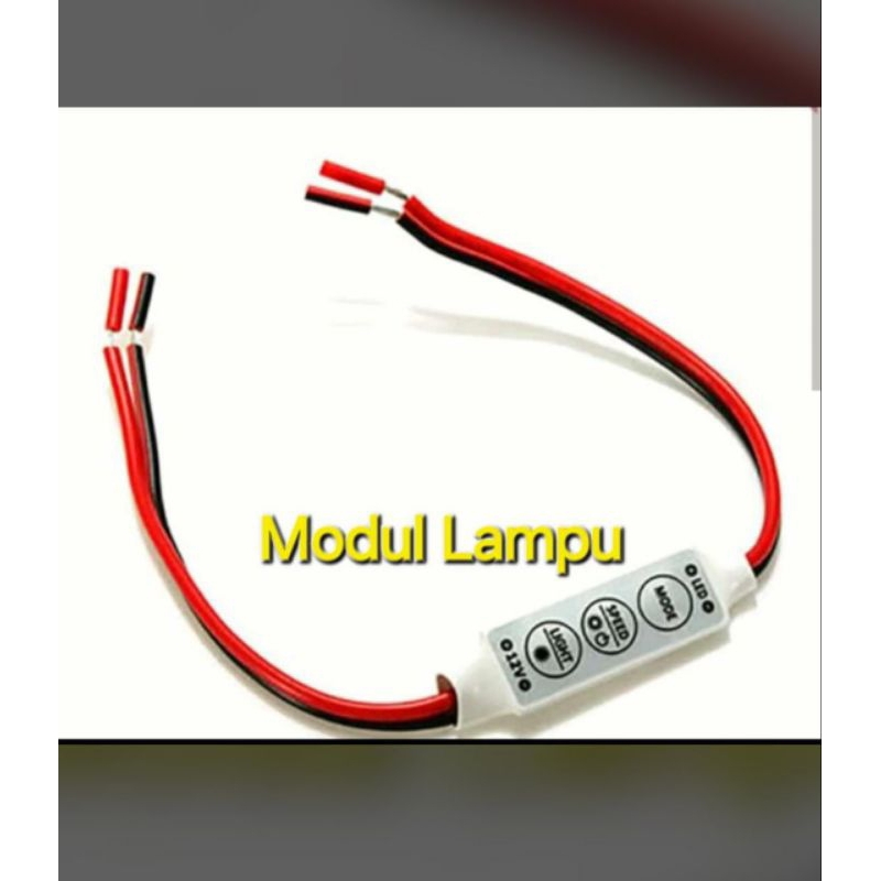 MODUL LAMPU LED STRIP CONTROLLER 3 KEY DIMMER 5V 12V 24V STROBO FLASH KEDIP RGB TOMBOL 5 12 2