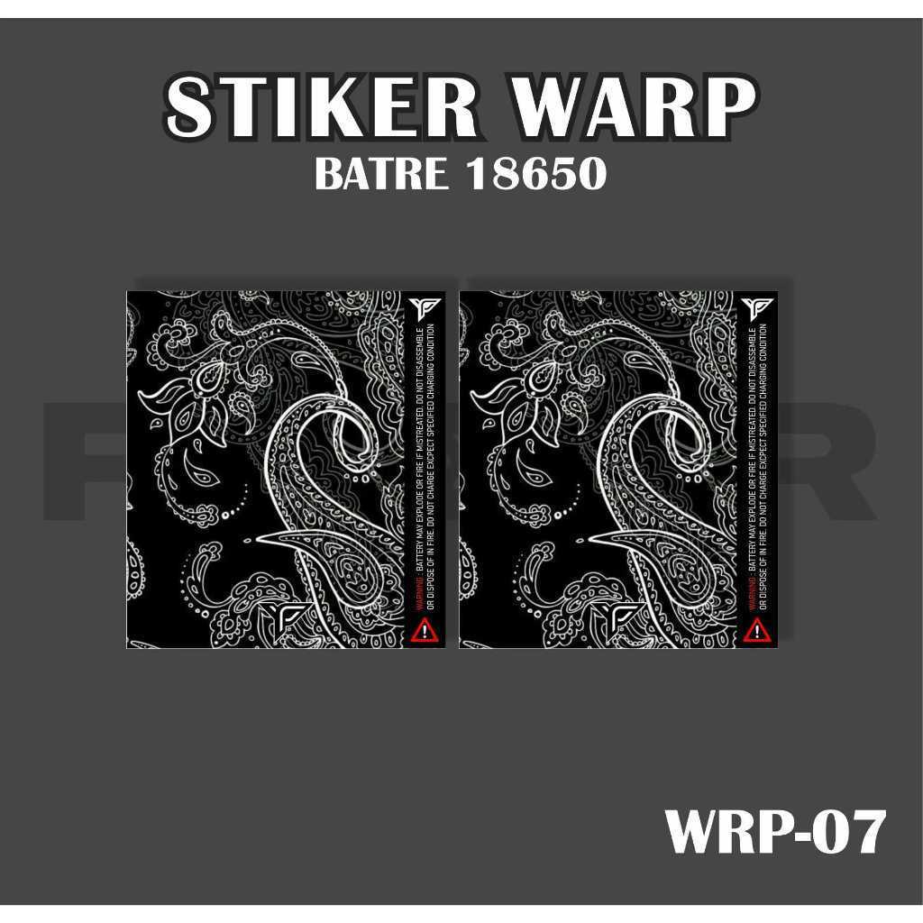 

Stiker hiasan Batre label