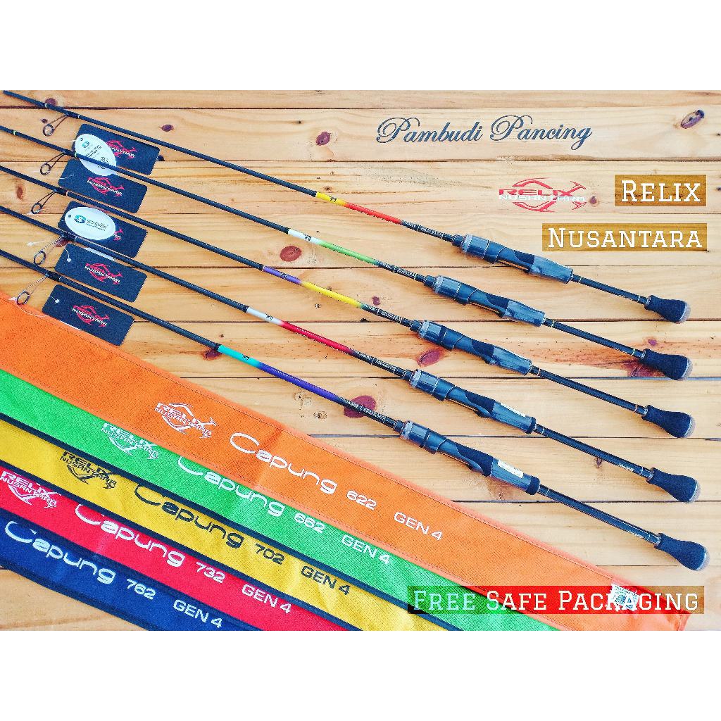 RXN Original | Joran RELIX NUSANTARA CAPUNG Gen 4 Fishing Rod Type Spinning | RELIX NUSANTARA CAPUNG
