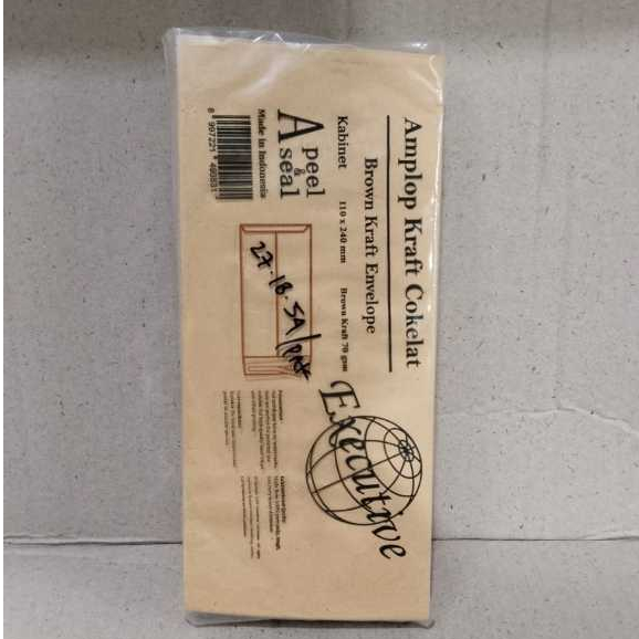 

AMPLOP CRAFT DINAS COKLAT UKURAN 11X24 CM KERTAS 70 GR LEM