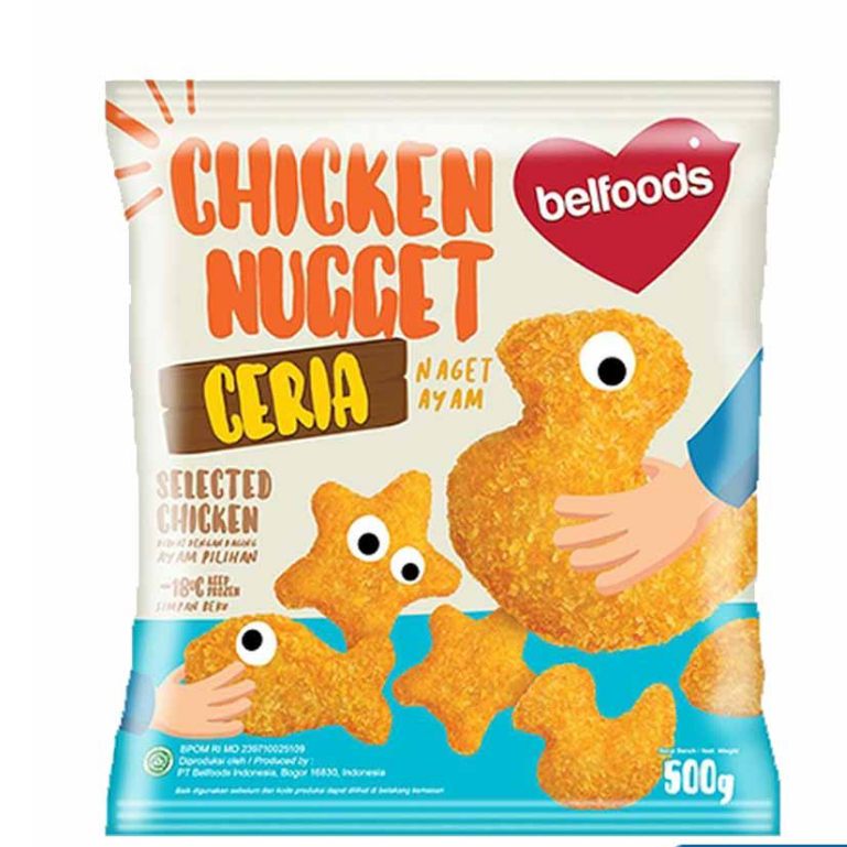 

Belfoods Favorite Chicken Nugget Ceria 500gr | Festive Frozen Food