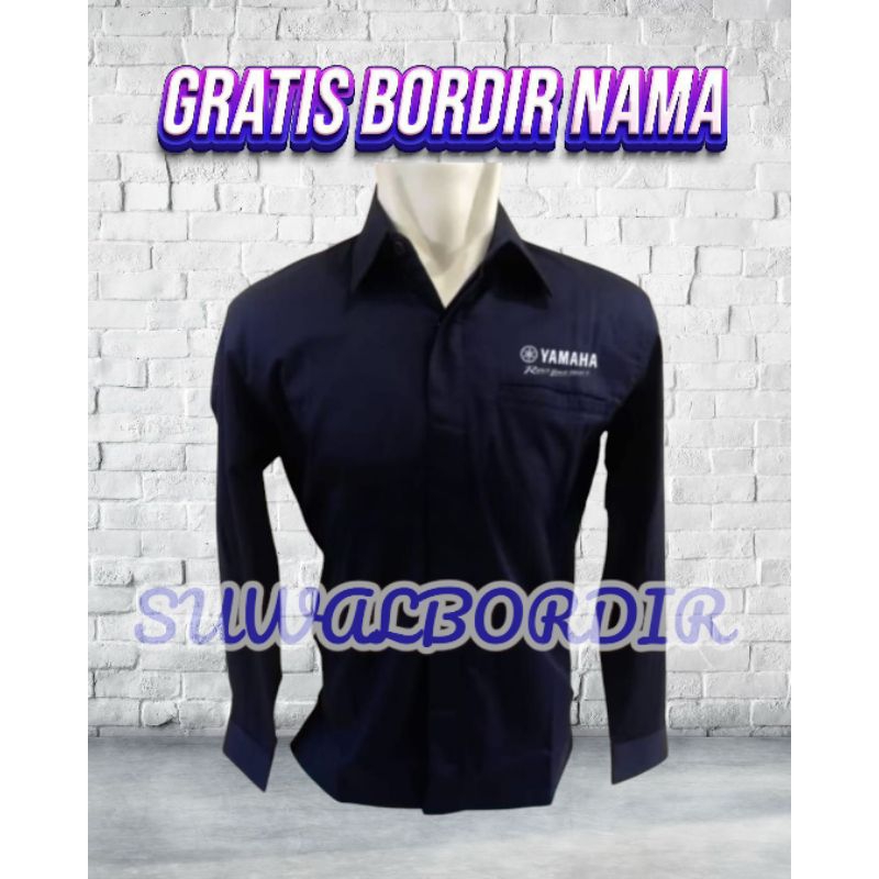 KEMEJA YAMAHA LENGAN PANJANG TERBARU SERAGAM YAMAHA ATASAN BAJU YAMAHA