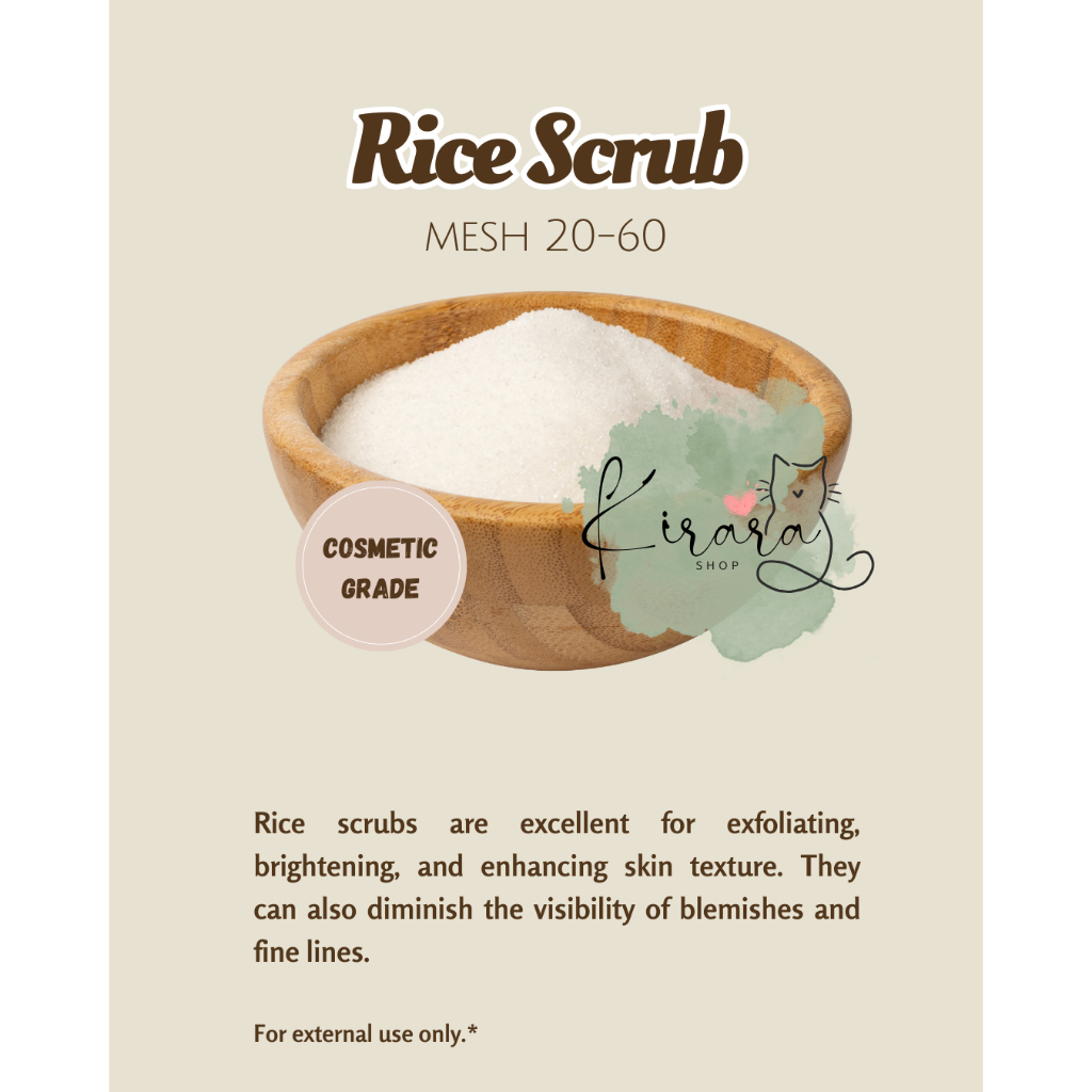 

Rice Scrub / Scrub Beras