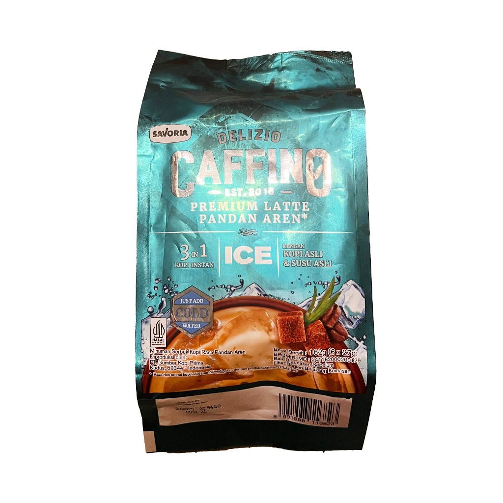 

Caffino Barista Premium Latte Ice Pandan Aren Pack [ 6 X 27 Gr]