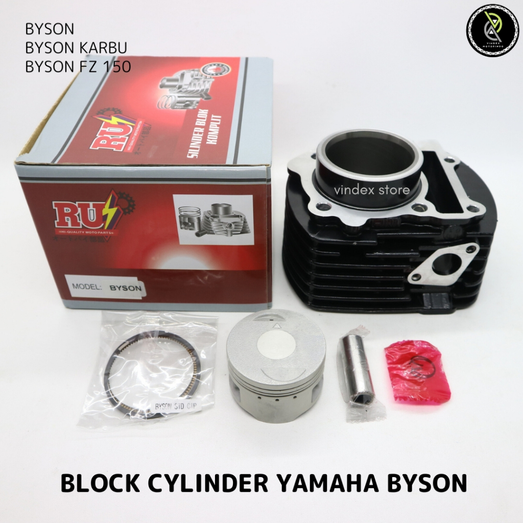BLOK SEHER BORING BLOCK CYLINDER SET KOMPLIT RING PISTON KIT BYSON BYSON KARBU FZ 150 45P