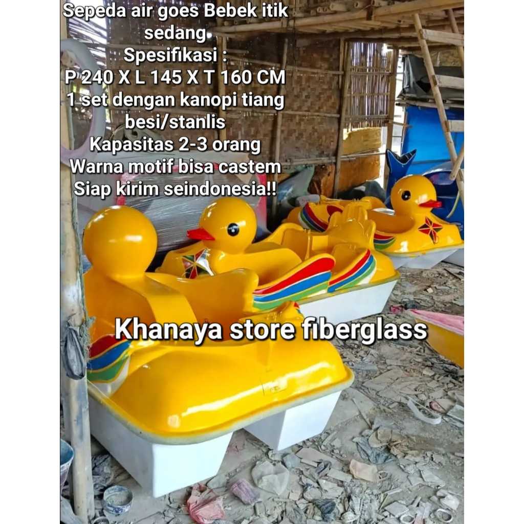 Pabrik langsung Mainan wahana air bebekkan itik gowes/Perahu bebek itik/Sepeda air gowes bebek itik