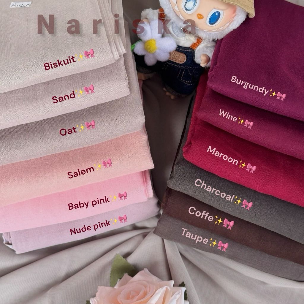 NDF - Hijab Segi Empat Paris Jadul Original Varisha | Humaira | Lengkap Warna Favorit