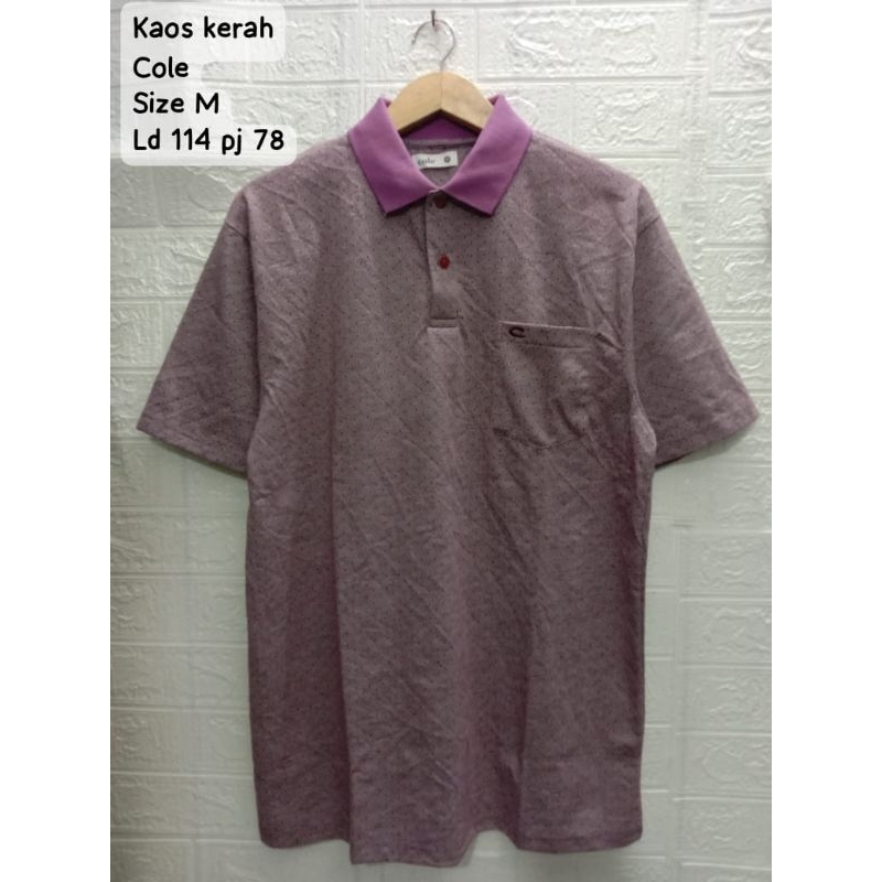 kaos kerah pria branded cole