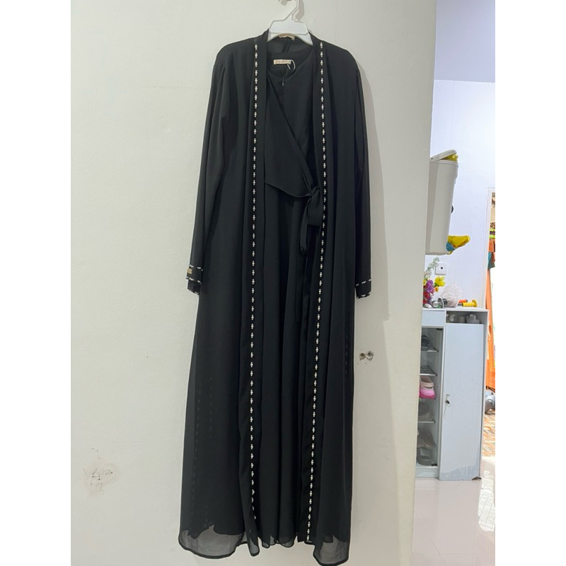 PL like new Aylin Abaya Outer + inner dress by gerai aliyah