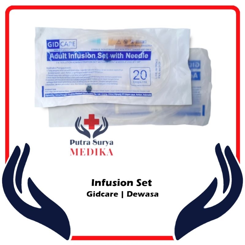 Infus Set Dewasa GidCare | Infusion Administration Set Needle With Y-Connector