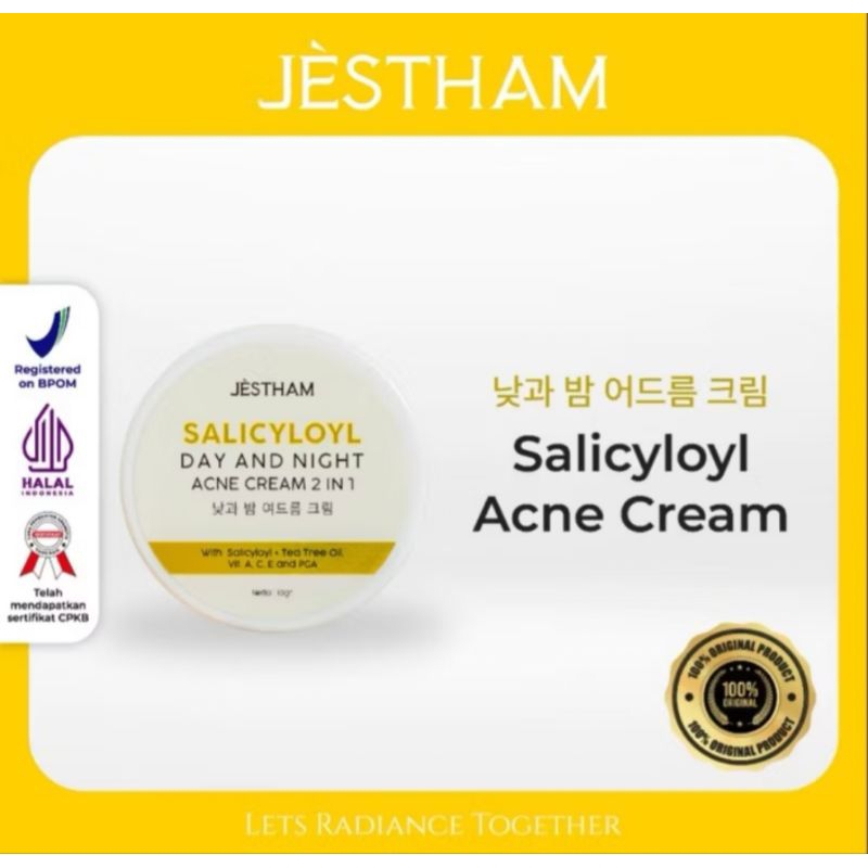 OBRAL JESTHAM Salicyloyl day and night acne cream 2in1