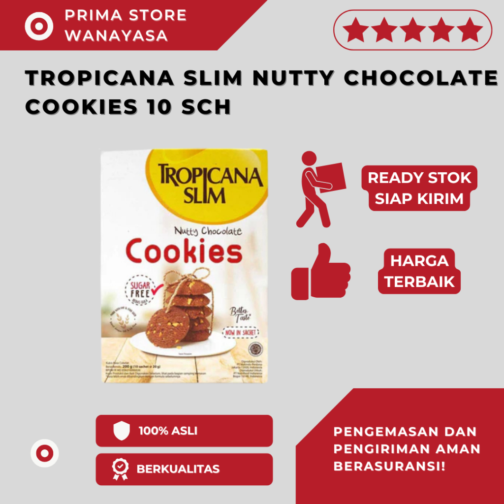 

Tropicana Slim Cookies Nutty Chocolate 10sch
