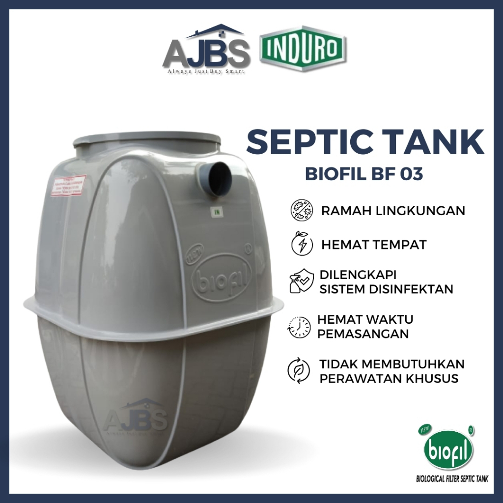 Septic Tank Induro - Septic Tank Biofil BF 03 - Septic Tank Tengki 1000 Liter