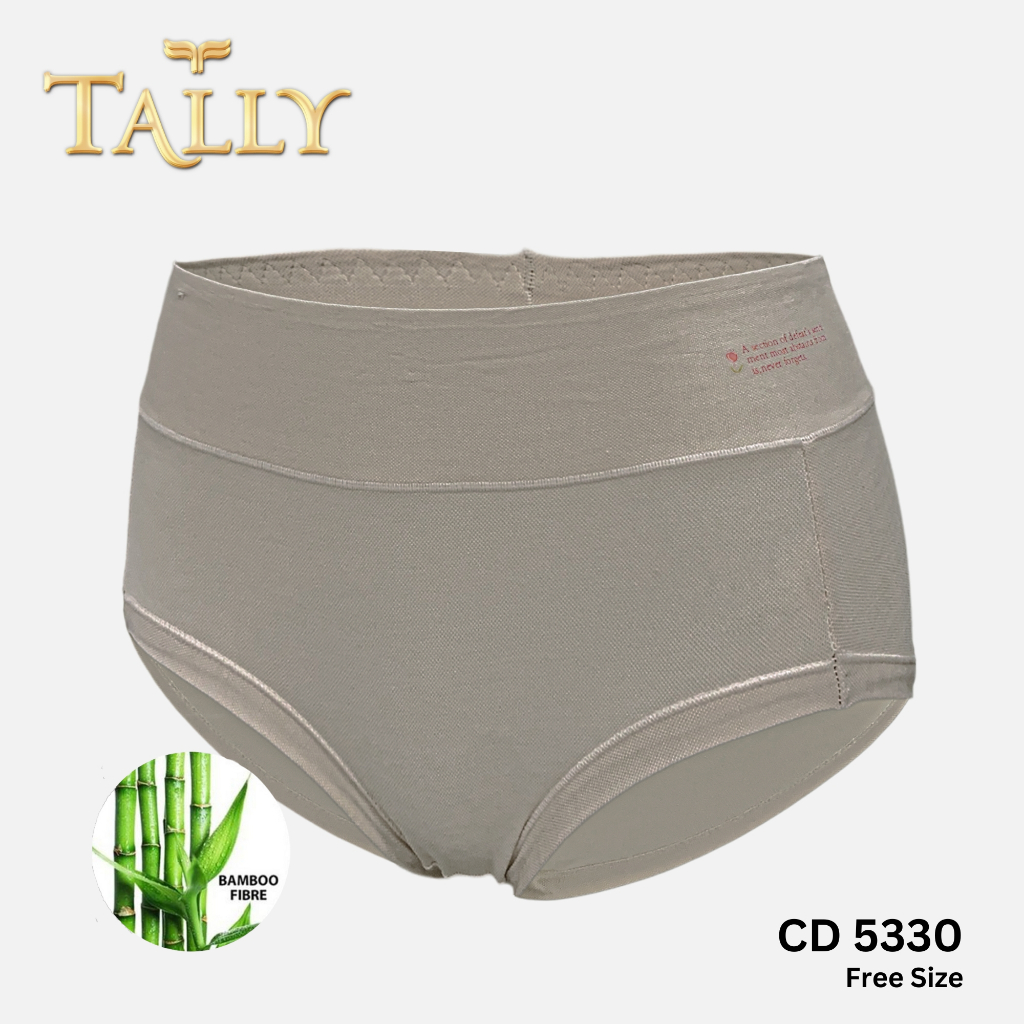 TALLY CD 5330 Celana Dalam Wanita Bahan Katun Bambu fit to L - XL CD Wanita Basic Pakaian Dalam