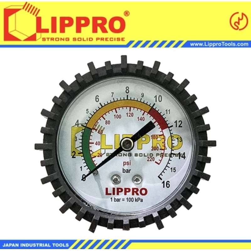 Tahan Lama Lippro Tire Pressure Gauge 3 In 1 Lippro Inflator Lippro 3 Fungsi