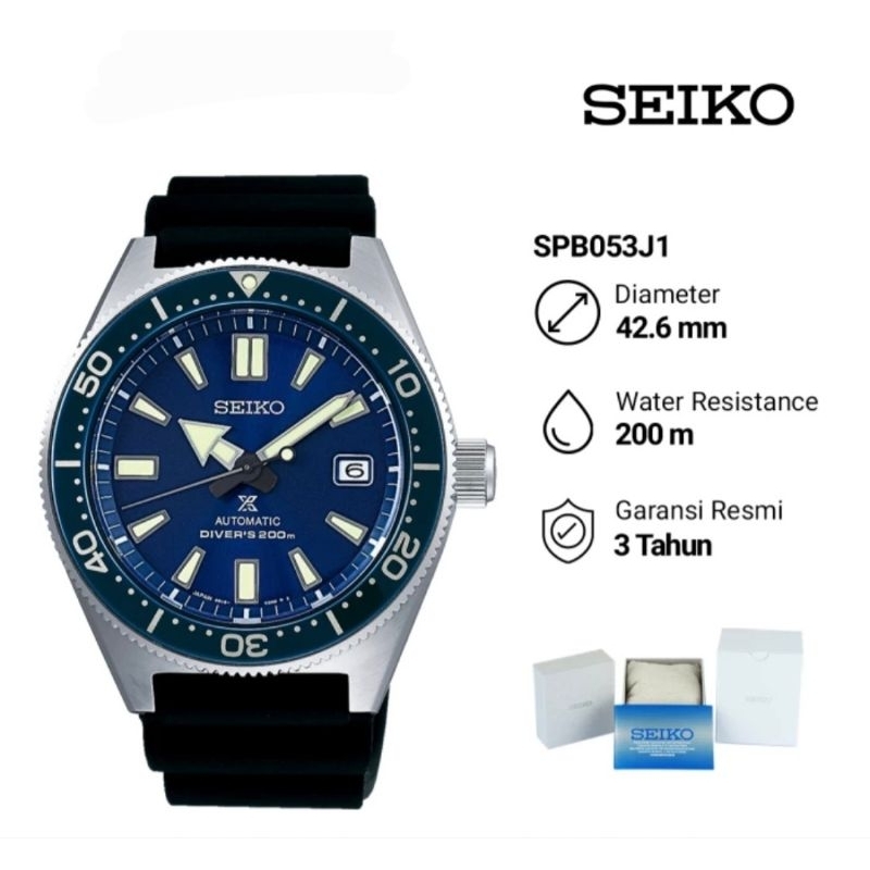 Seiko Prospex SPB053J1 Automatic Divers 200M Jam Tangan Pria Original