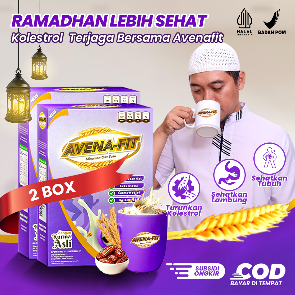 

2 BOX AVENA-FIT Sereal Granola Susus EtawaMengatasi Maslah Kolesterol dan Diabetes
