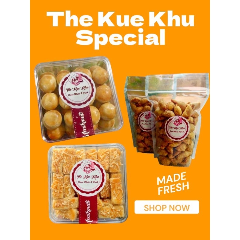 

Kue kering Premium Nastar / Kastengel / Pastel Mini Abon 400gram