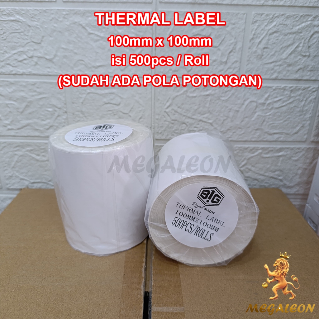 

Label Stiker Thermal 100x100 mm 500pcs Stiker Label Resi Stiker Barcode OLSHOP
