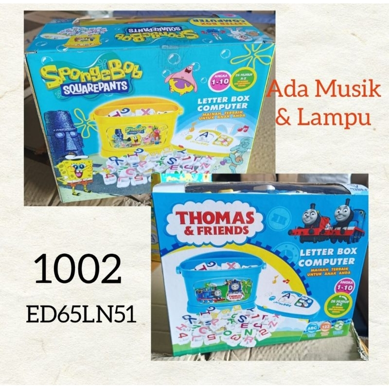 Mainan Letter Box Edukasi 1002 / Mainan Huruf Abjad / Letter Box Computer