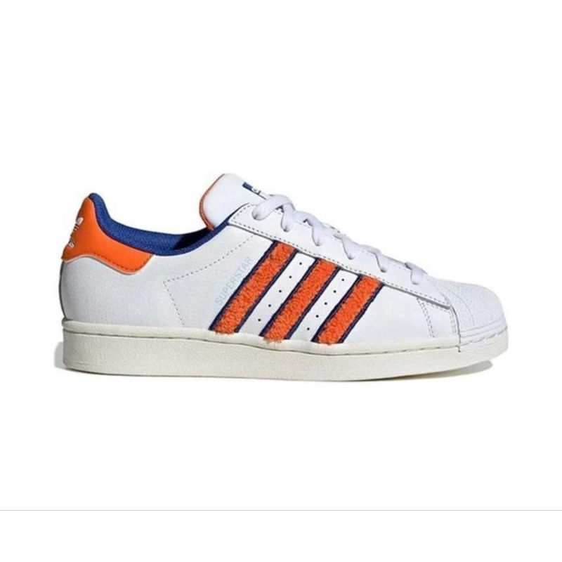 SEPATU SNEAKERS WANITA ADIDAS SUPERSTAR WHITE ORANGE