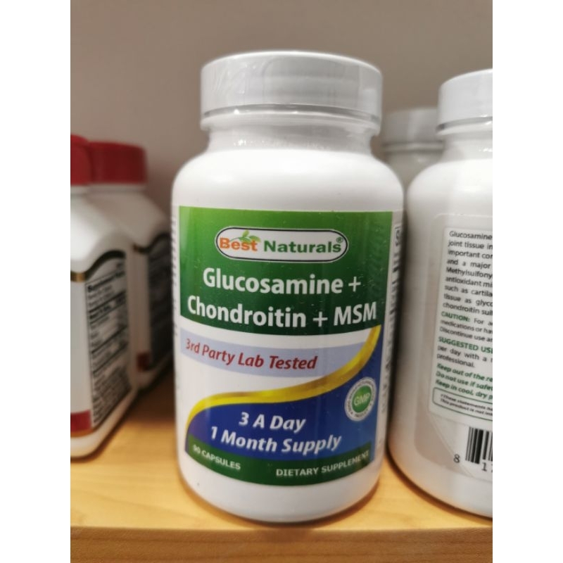 glucosamine chondroitin msm / Best naturals / Suplemen sendi / obat sendi / obat radang sendi / vita