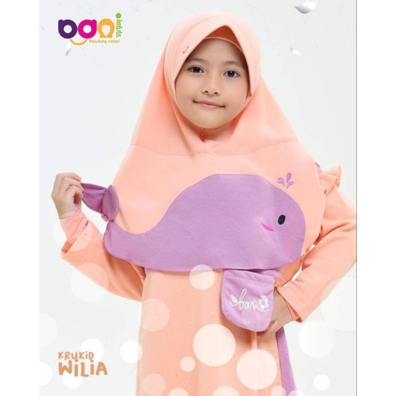 Rabbani Krukid Willia Kerudung Bayi Batita Jilbab Instan Anak-anak