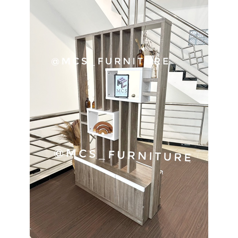 Divider Bufet Penyekat Ruangan 2 Sisi Sketsel Pembatas Partisi Sekat Ruangan Mebel Semarang