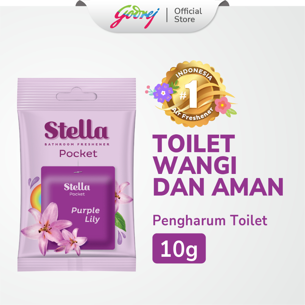 Stella Pocket Bathroom Purple Lily 10gr - Pengharum Pewangi Kamar Mandi