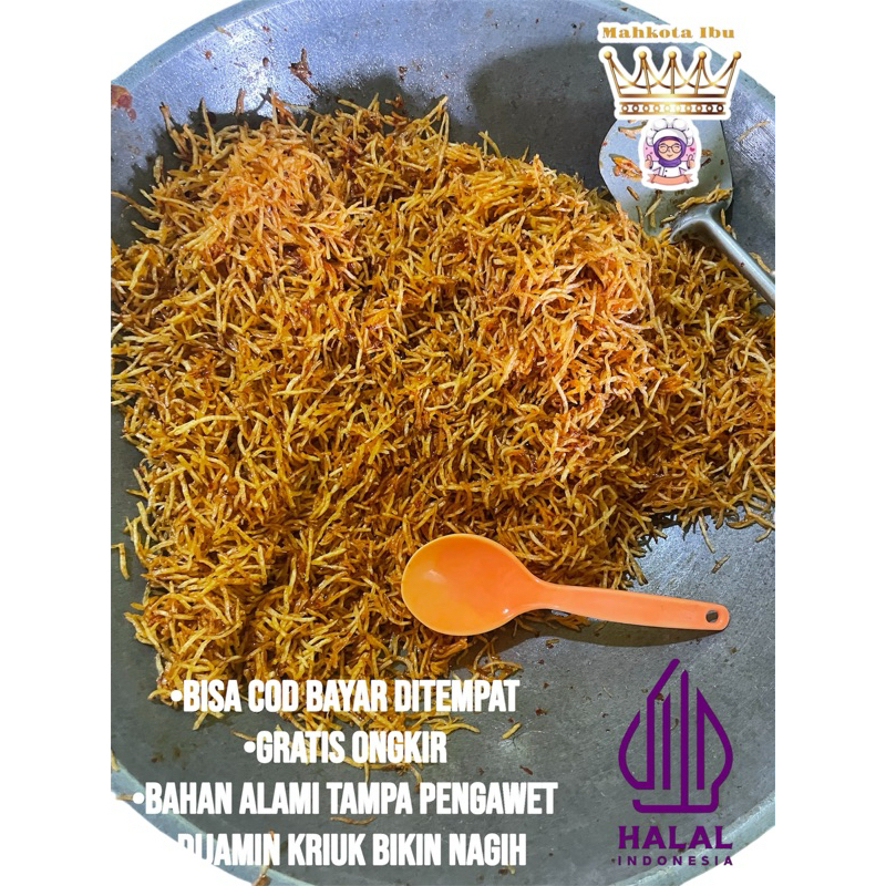 

HARGA TERMURAH!!! kentang mustopa manis gurih, dijamin bikin nagih. 1kg/500gr/350gr/250gr