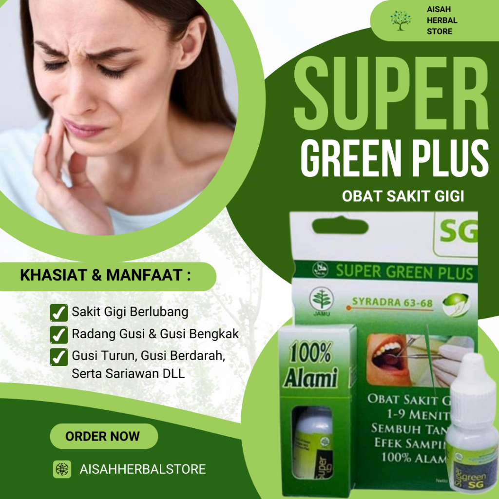 Obat Gusi Bengkak Sakit Gigi Ngilu Gusi Nyeri Berlubang Herbal SGP SG Ampuh
