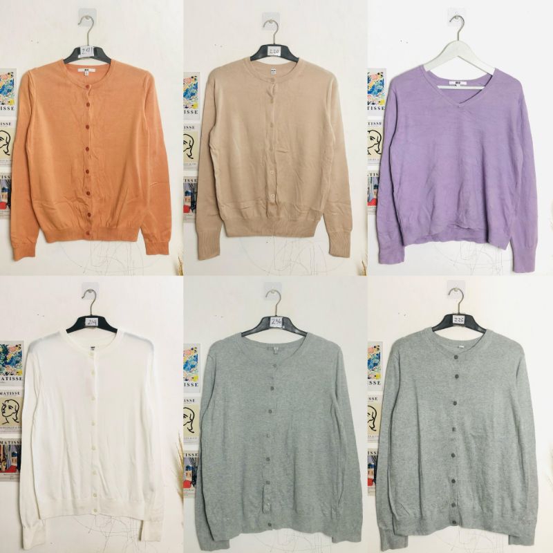 [COD] PAKET USAHA CARDIGAN FULL BRAND UNIQLO