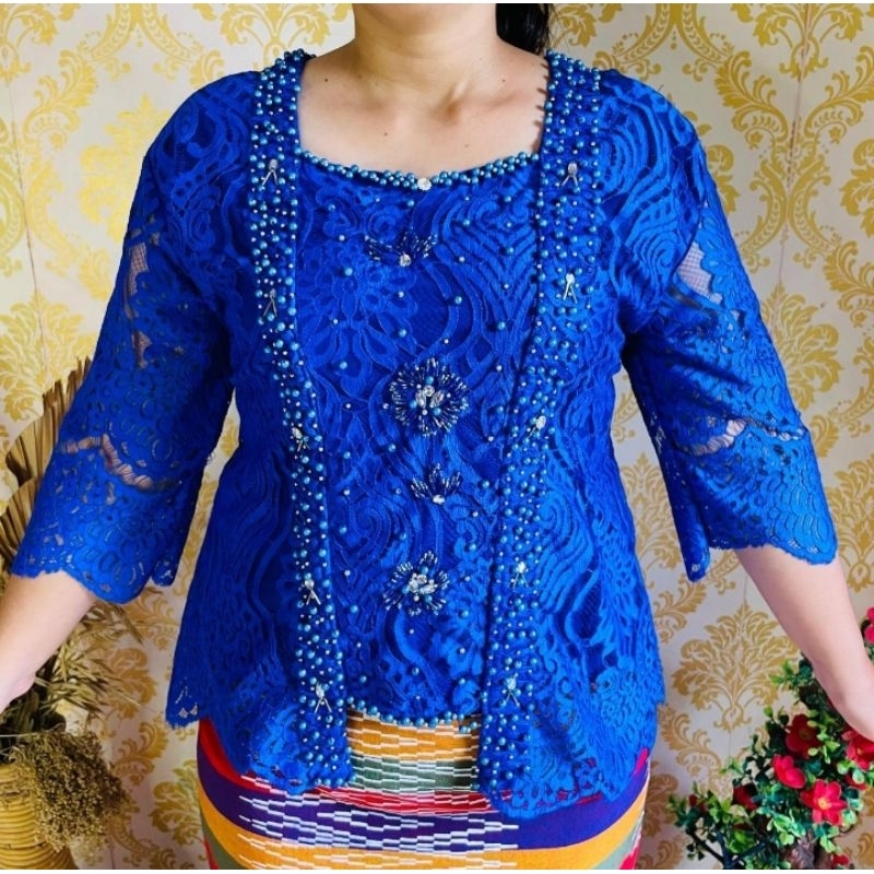 Blus Kebaya Semi Prancis Payet Jahit