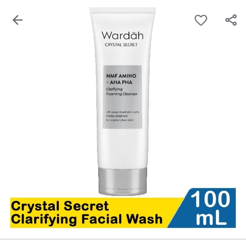 Wardah white secret face wash 100g