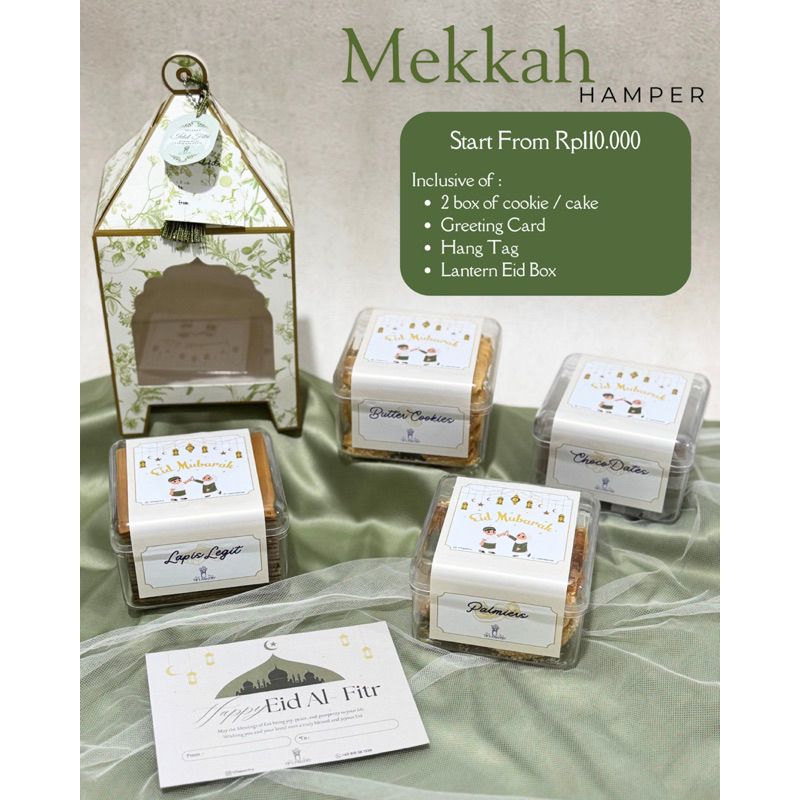 

Mekkah Hampers | Eid Hampers Lebaran || Kado Idul Fitri | Paket Hampers Cookies | Hampers Kue Kering Eid Mubarak