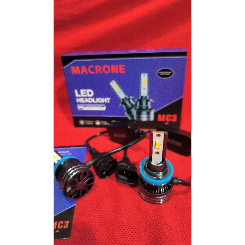 Lampu LED Macrone MC3 3 Warna H11 - Top Brand Lampu
