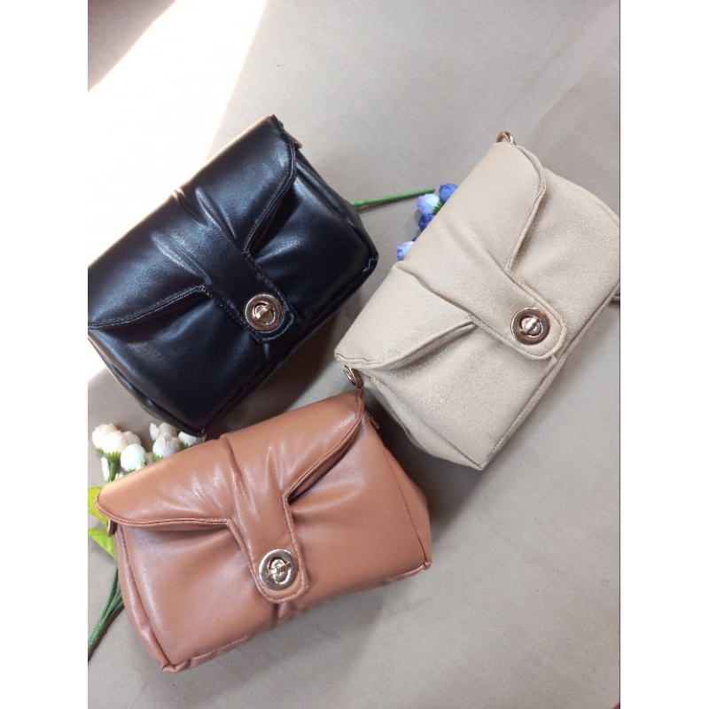 ARCELL - PUFFY SKY BASIC SLINGBAG KOREAN l Tas Selempang Wanita