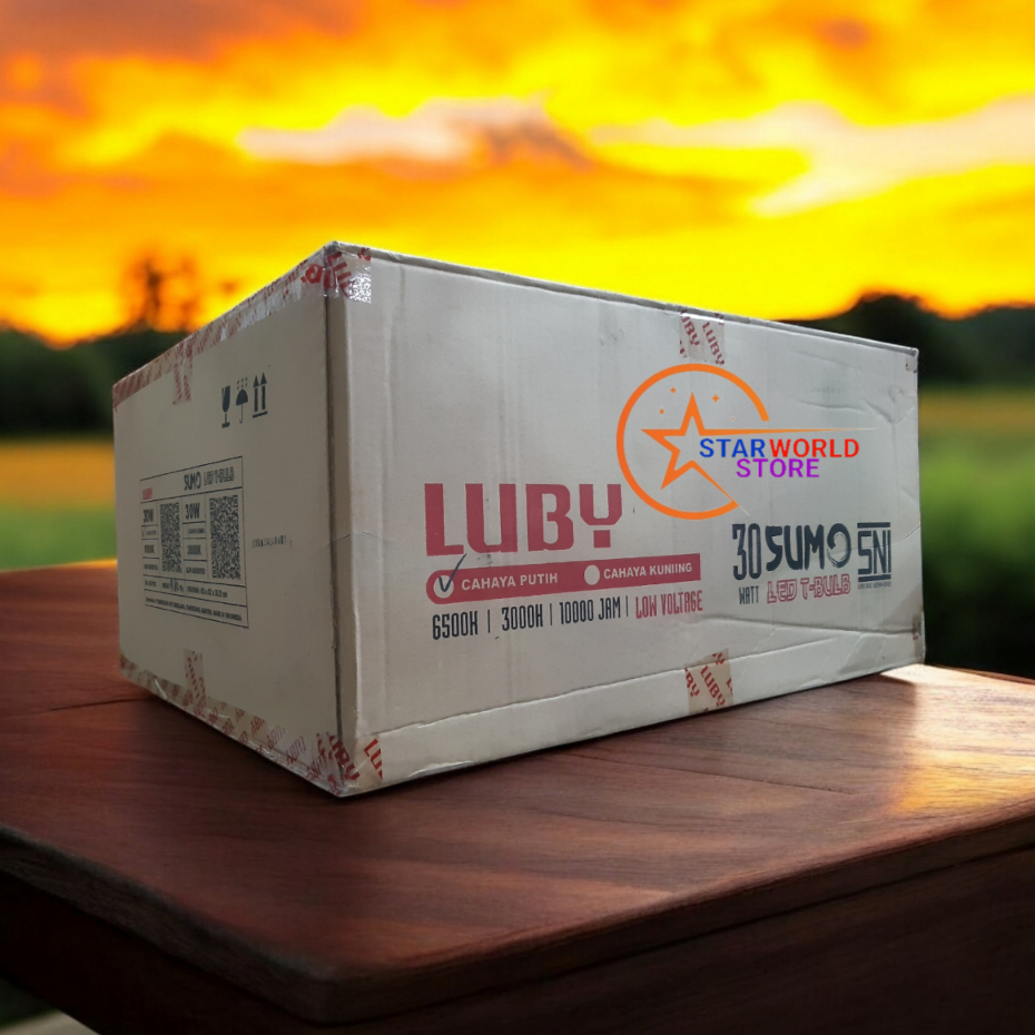 Paket 1 Koli LUBY Sumo Lampu Bohlam LED 30 Watt /1 Dus Isi 60 Pcs Luby Sumo 30 Watt - Cahaya Putih