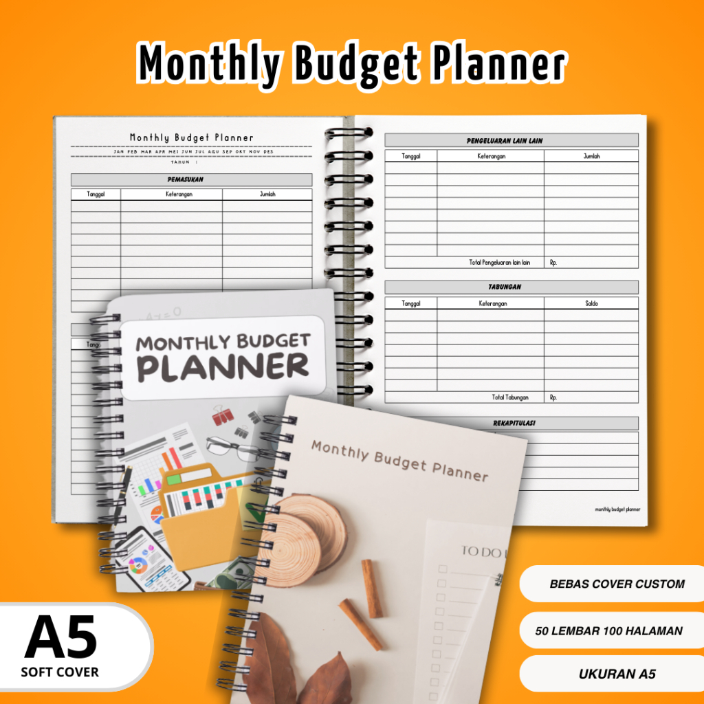 

MONTHLY BUDGET PLANNER BUKU PERENCANA KEUANGAN BULANAN