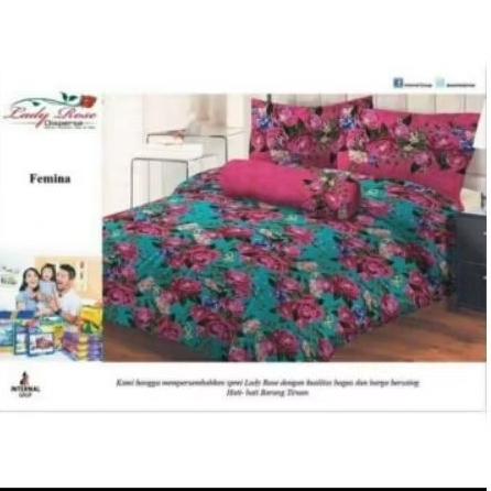 Lady Rose Sprei King 180 X 200 Cm ( Femina )