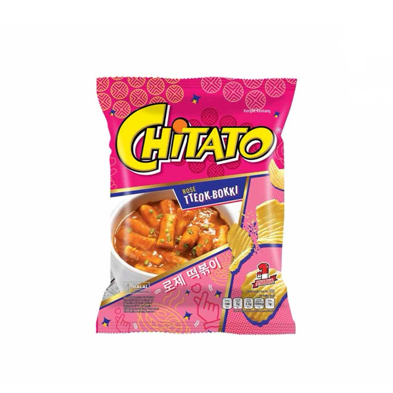 

Chitato Snack Potato Chips Rose Tteok-Bokki 68gr