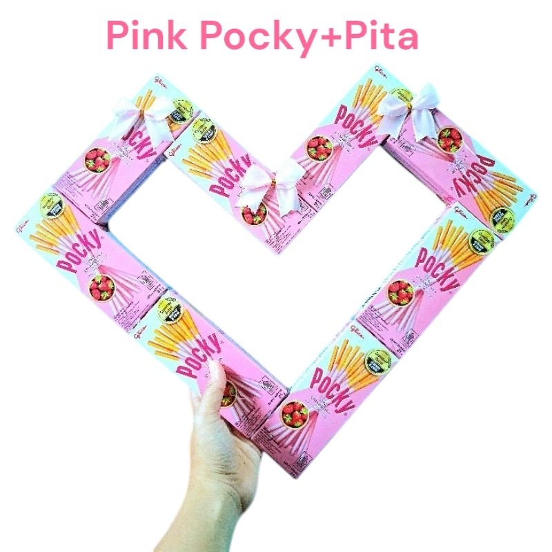 

Pocky heart hampers / gift box berbentuk hati