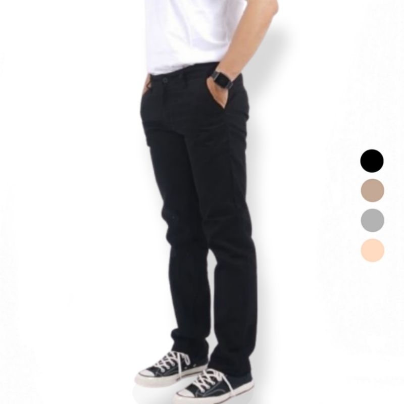 Celana Panjang Chinos Pria Dewasa Size 27-44 Jumbo