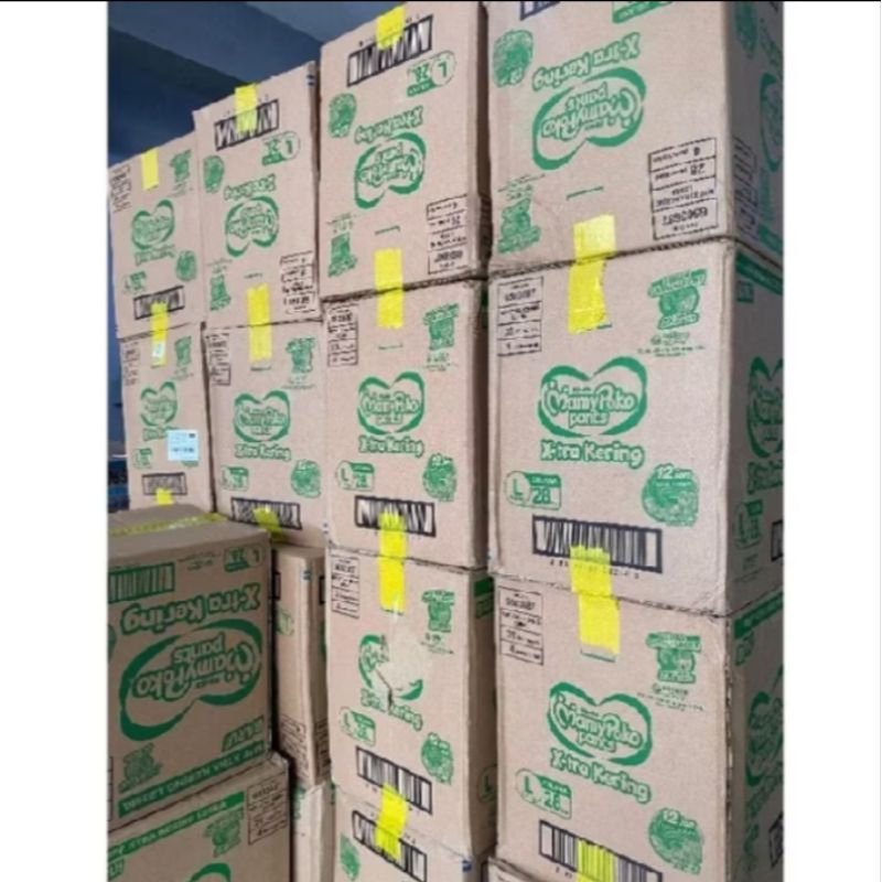 Langsung kirim tanpa PO pempers Mamypoko (1 karton isi 4 bal)