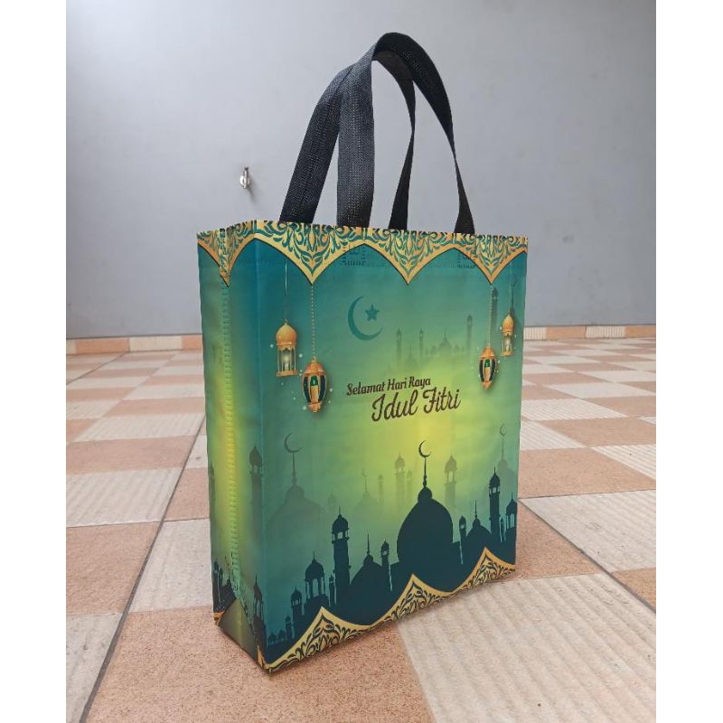 

goodie bag idul Fitri, tas hampers lebaran ,laminasi (30*40*8)