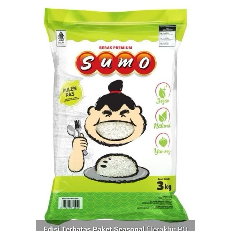 

HD Management Beras Sania Premium / Beras Sumo 2.5 KG beras Zakat / Sumo Hijau 3kg